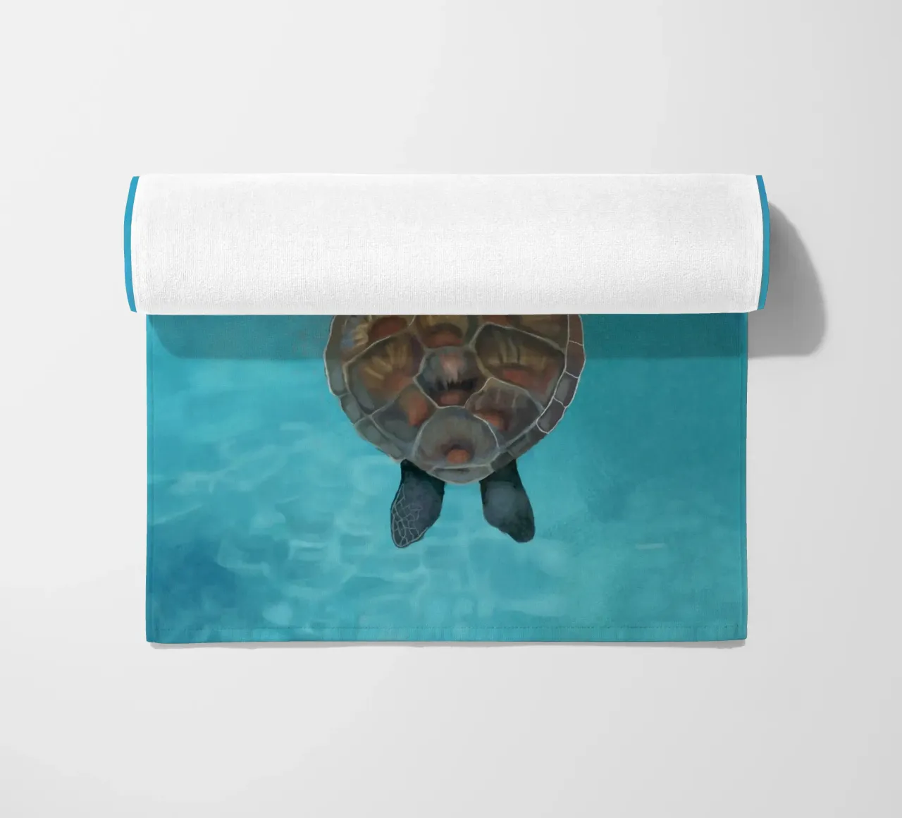 Sea Turtle Serenity beach towel by Verse