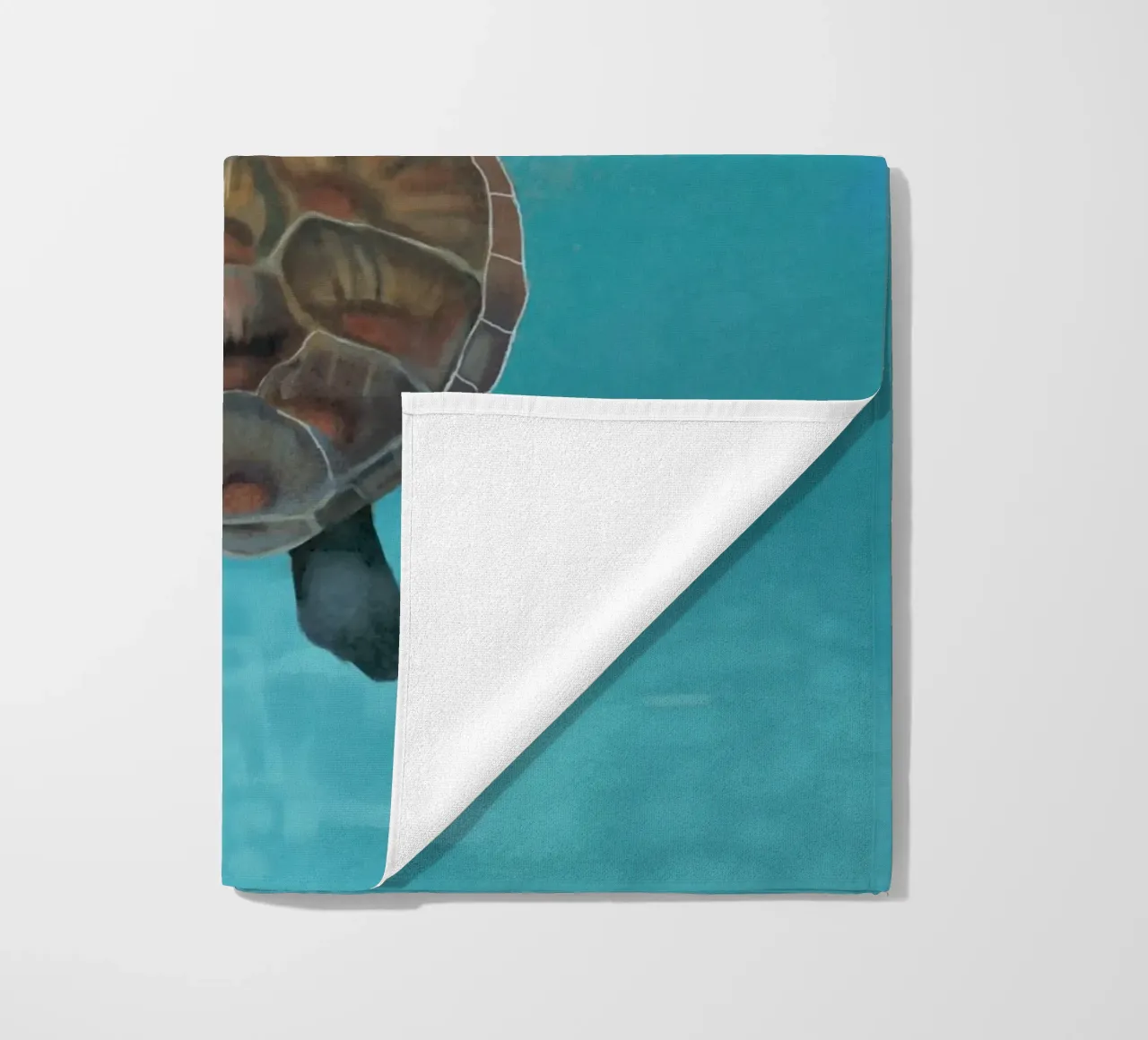 Sea Turtle Serenity beach towel by Verse