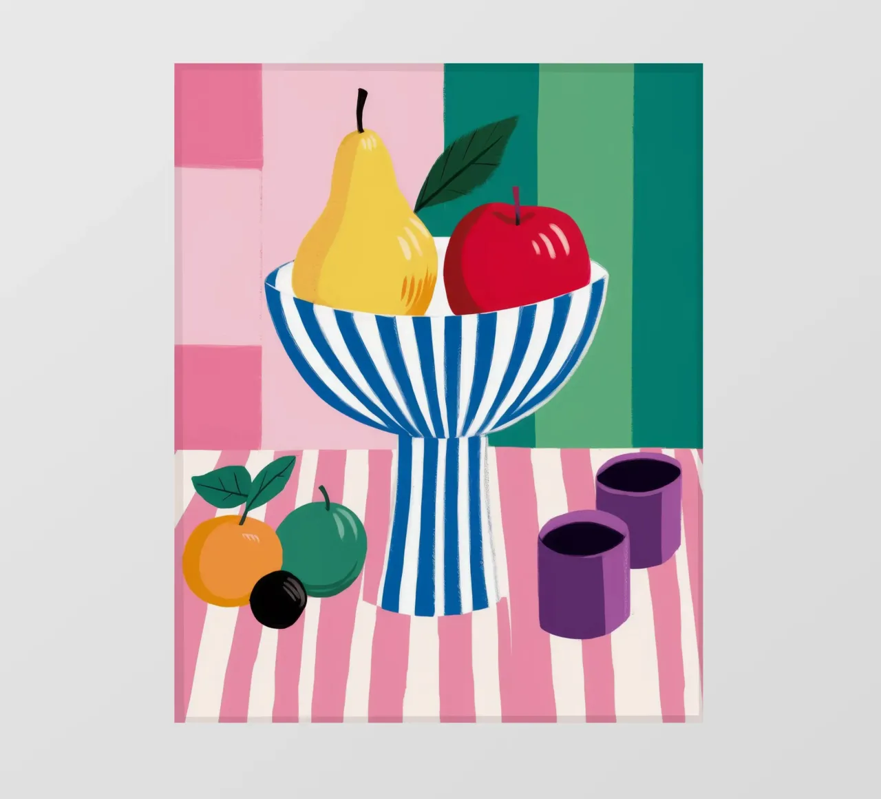 Striped Bowl Apple Pear photo wallpaper by Haven Fantasy