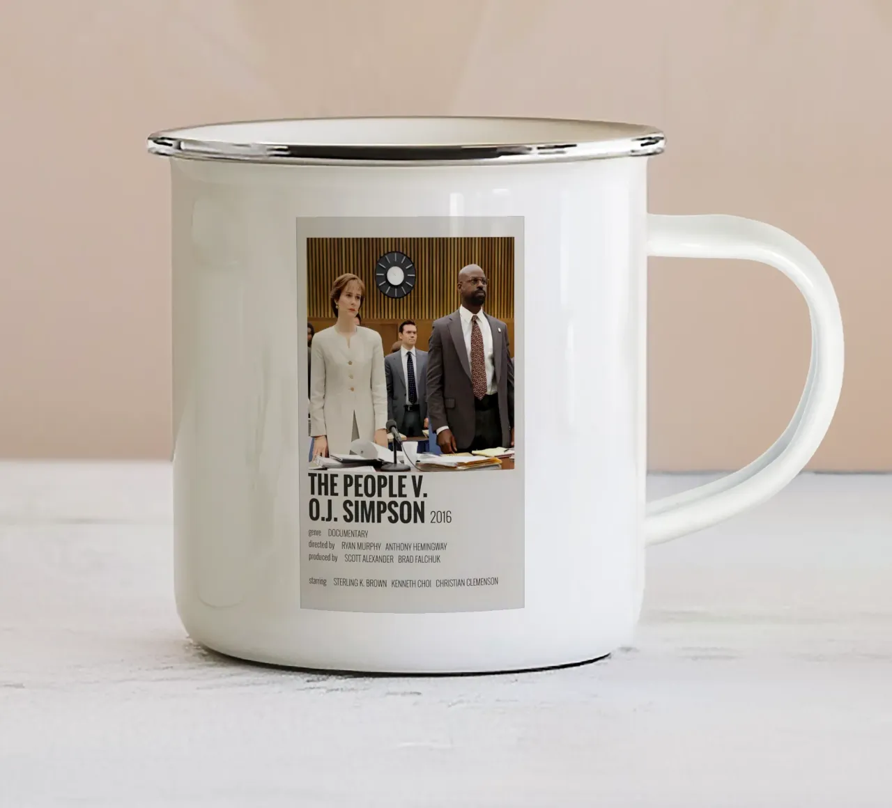THE PEOPLE V. O.J. SIMPSON 2016 tazza in smalto da MVFminimalist
