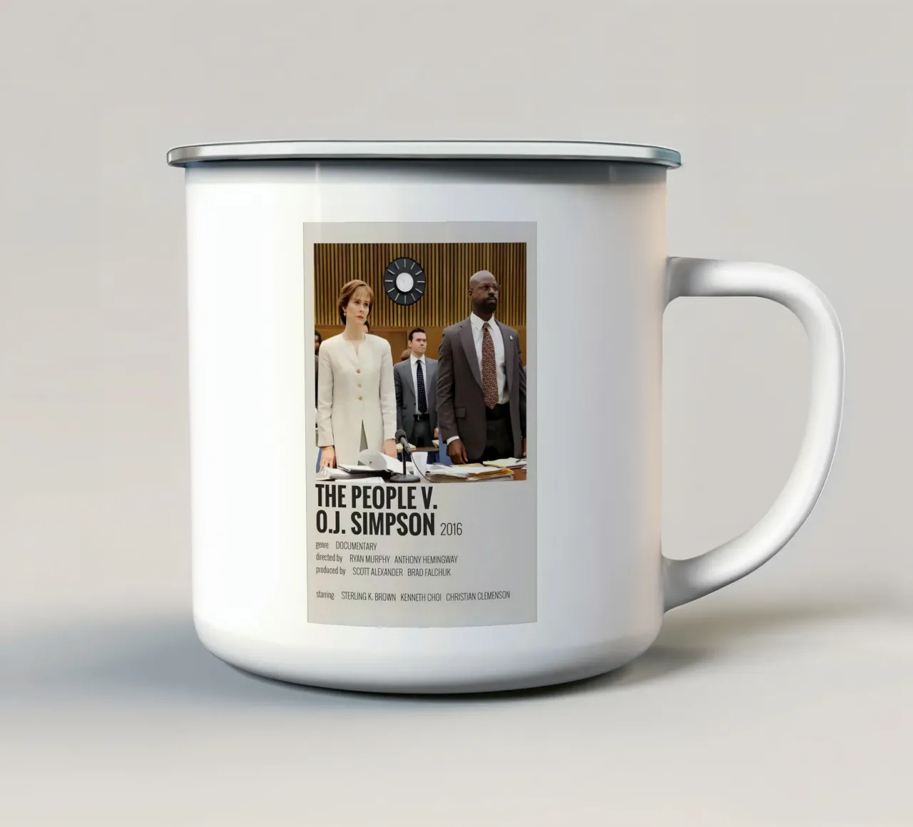 THE PEOPLE V. O.J. SIMPSON 2016 tazza in smalto da MVFminimalist