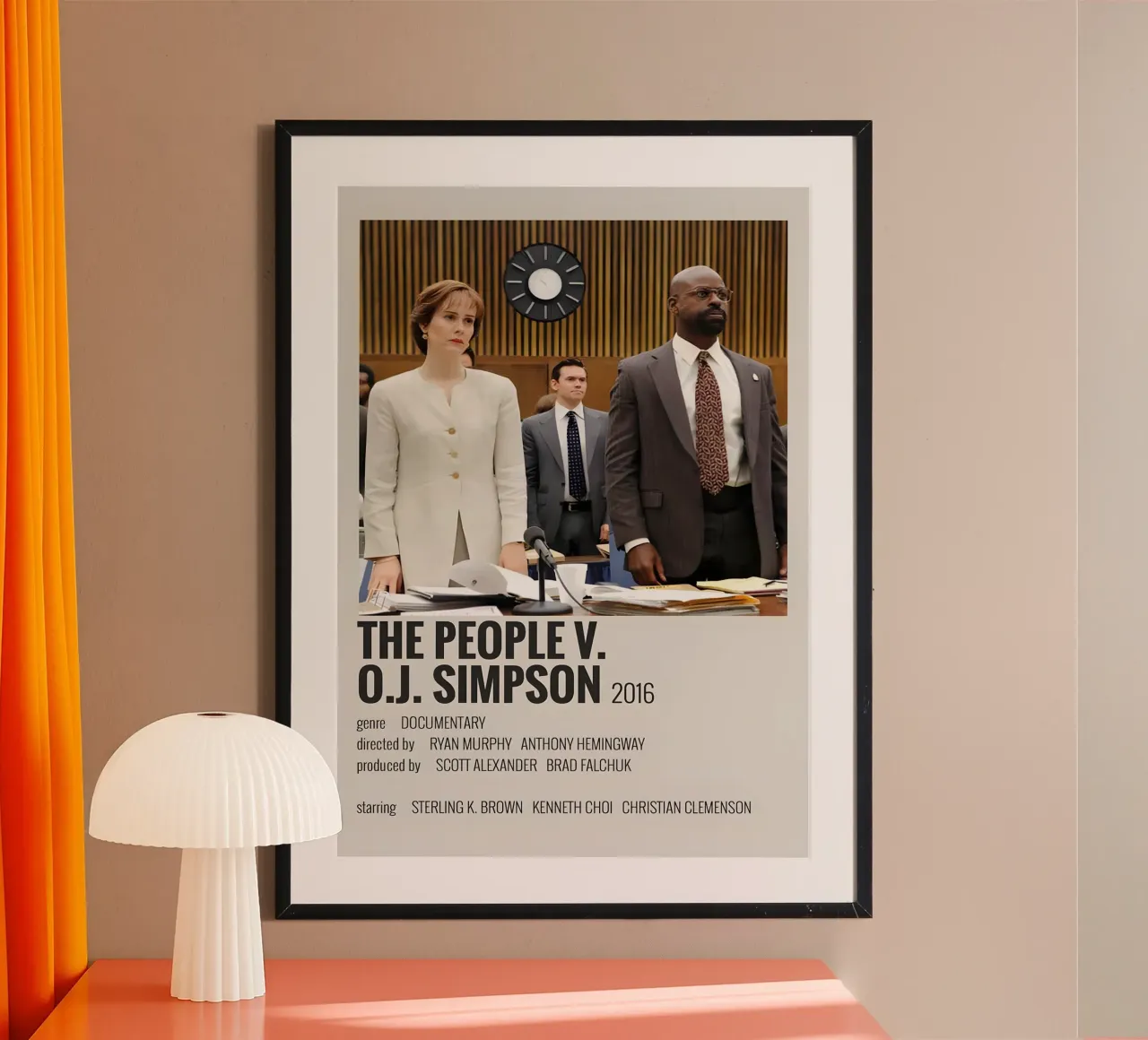 THE PEOPLE V. O.J. SIMPSON 2016 poster da MVFminimalist