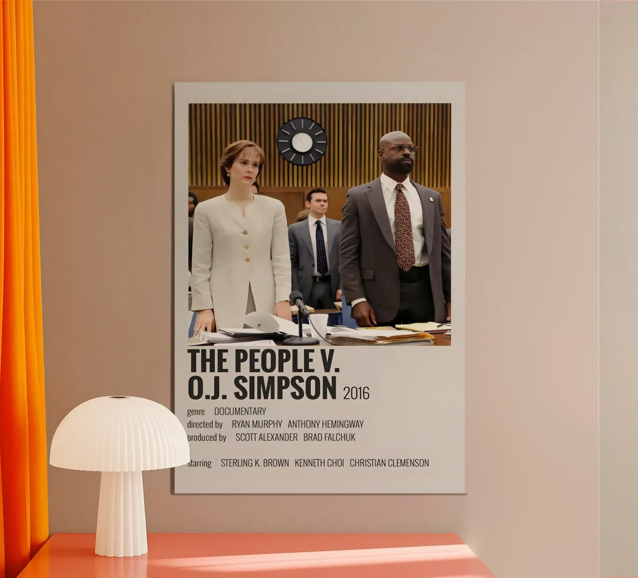THE PEOPLE V. O.J. SIMPSON 2016 poster da MVFminimalist