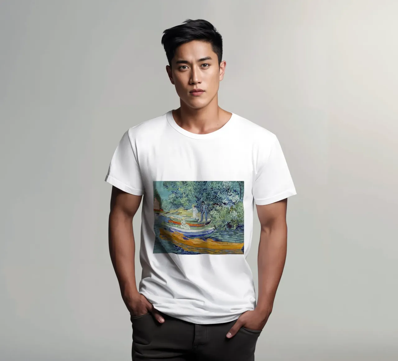 qualcuno sta salendo su una barca t-shirt da cloud shop