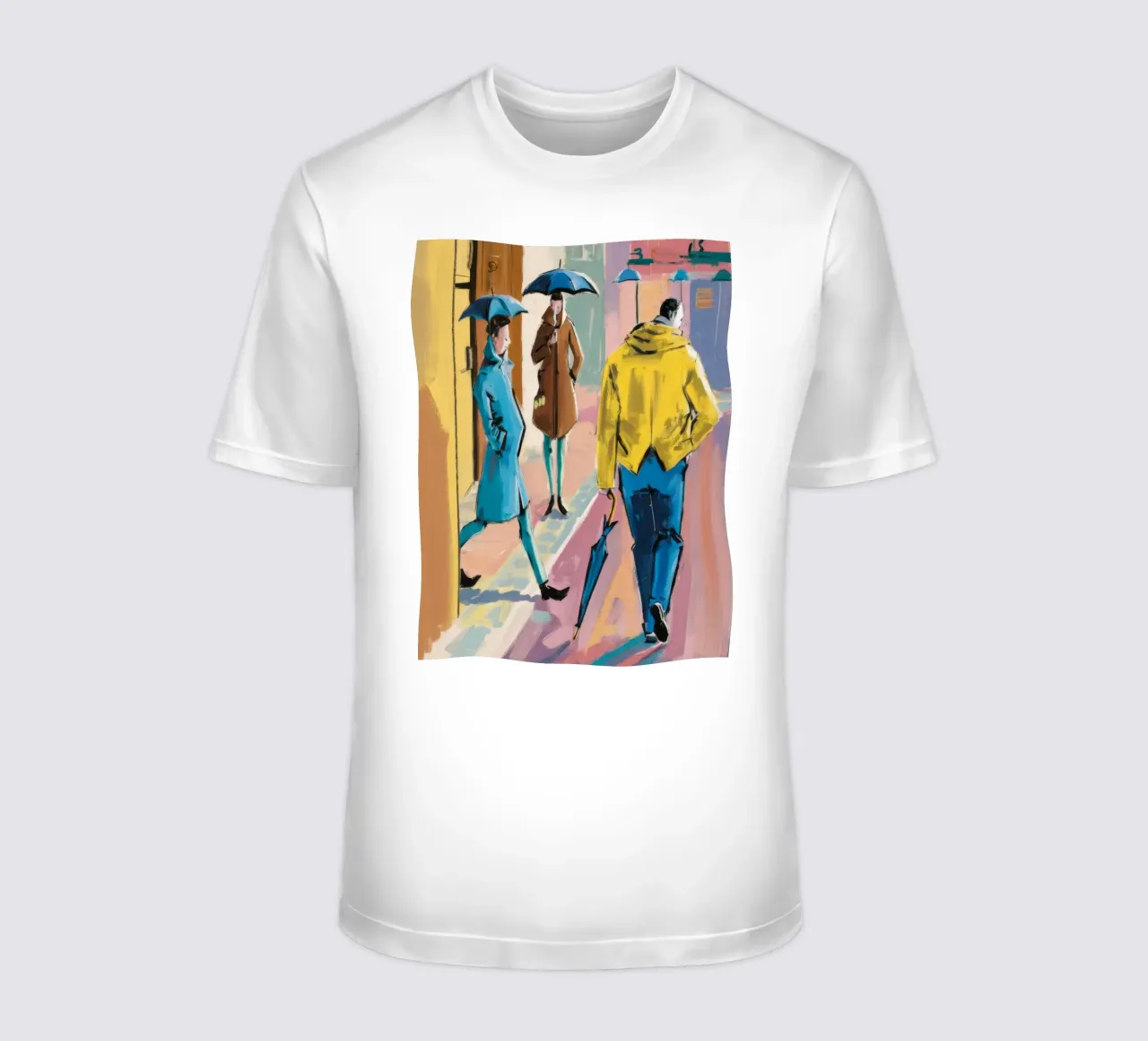 Riflessione sulla strada della pioggia t-shirt da Haven Fantasy