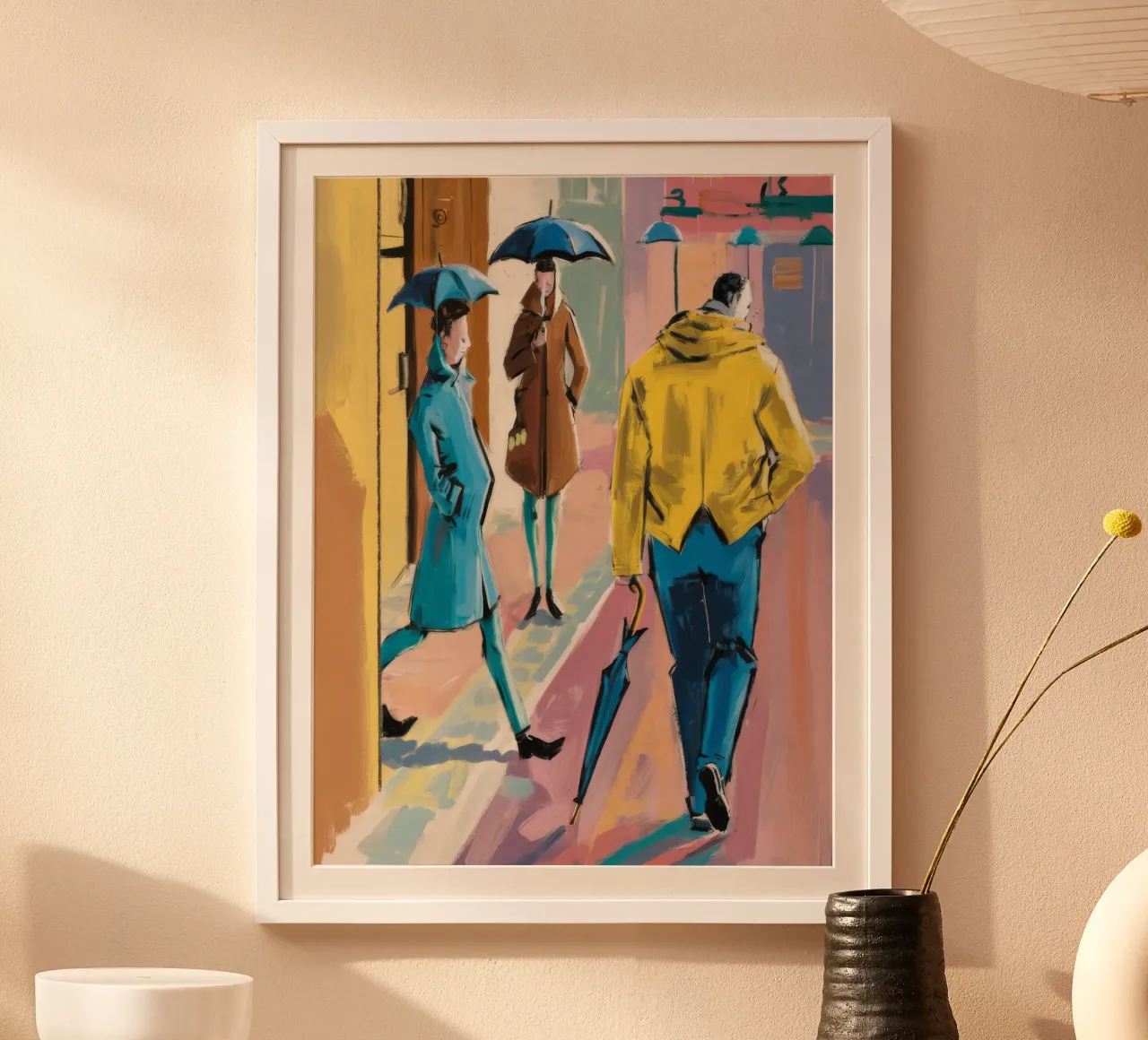 Riflessione sulla strada della pioggia poster da Haven Fantasy