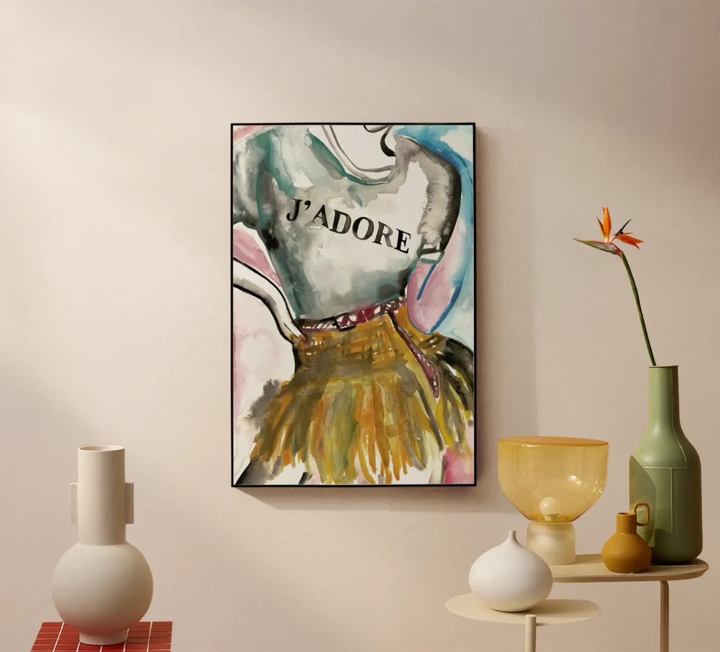 J'adore acrylic glass by Victoria Verbaan