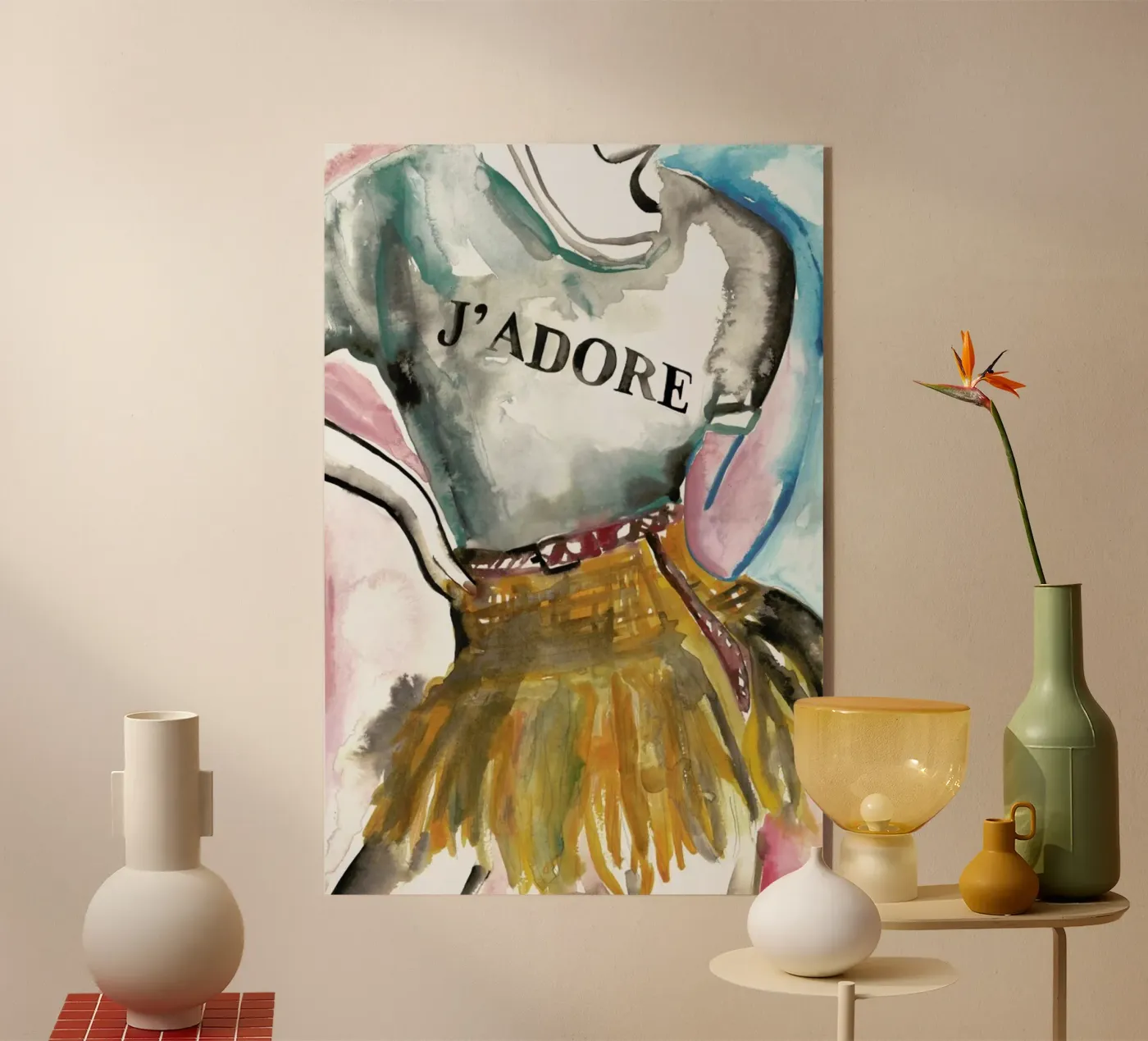J'adore acrylic glass by Victoria Verbaan