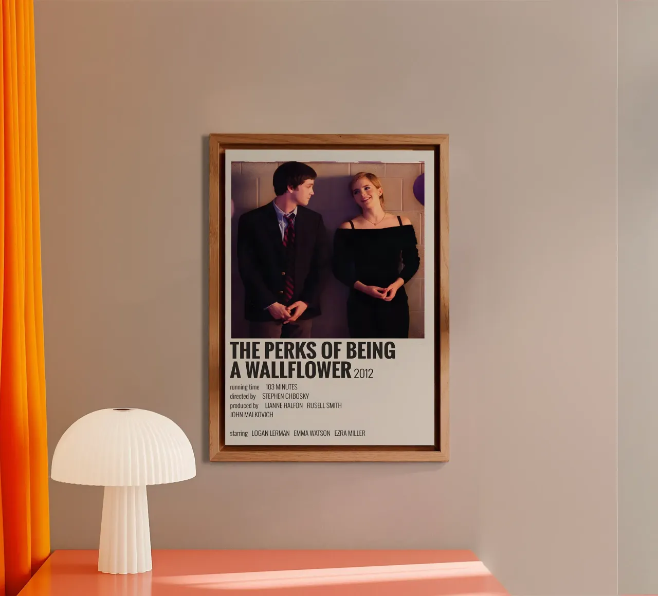 THE PERKS OF BEING A WALLFLOWER 2012 alluminio dibond da MVFminimalist