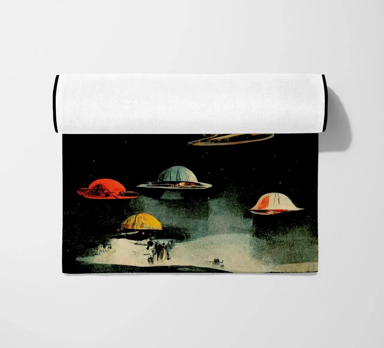 They Are Coming beach towel by treechild