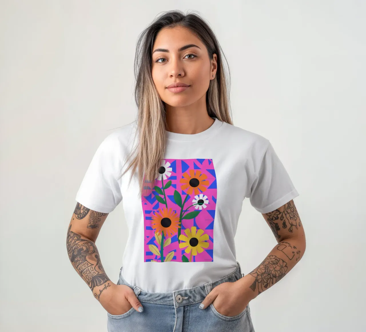 Pop Art Petal Power t-shirt da Pale Aura