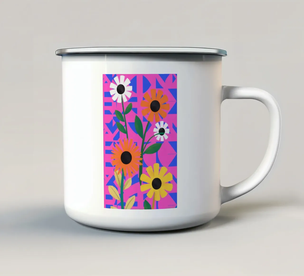 Pop Art Petal Power tazza in smalto da Pale Aura