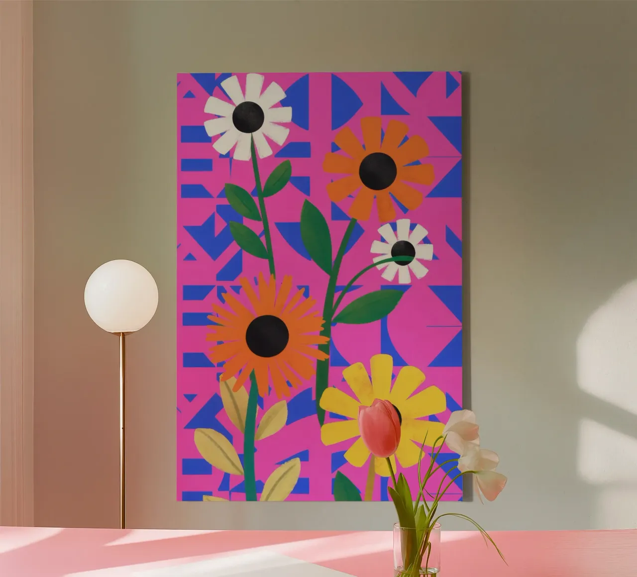 Pop Art Petal Power canvas by Pale Aura