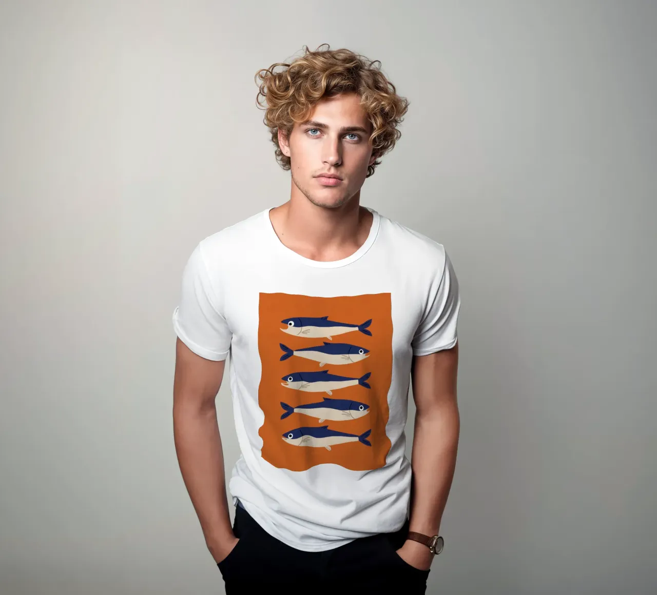 Sardine School Stillness t-shirt by Pale Aura