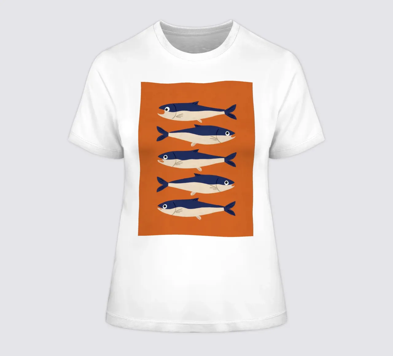 Sardine School Stillness women's fitted t-shirt by Pale Aura