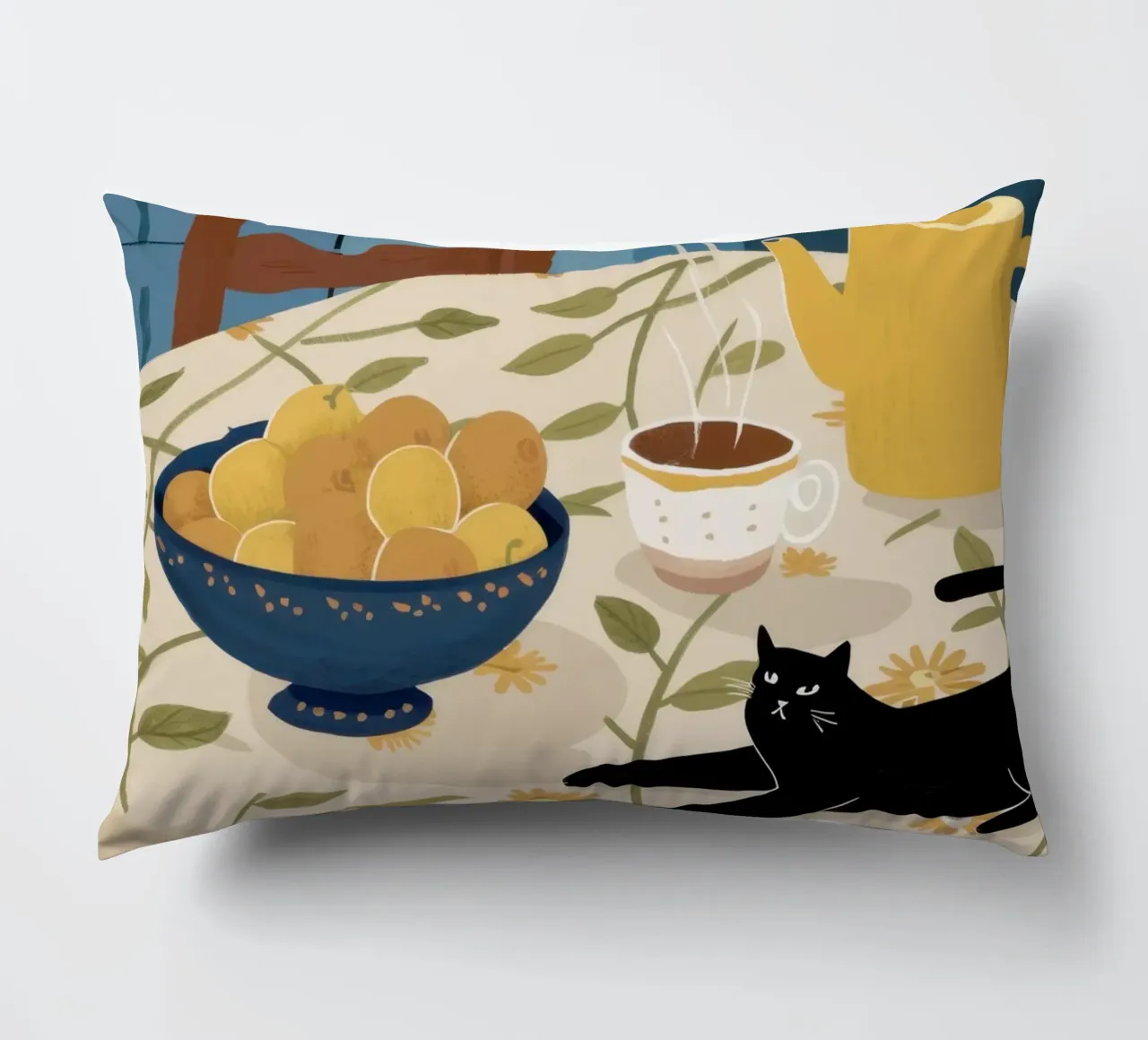 Table Cat Nap decorative cushion by Pale Aura