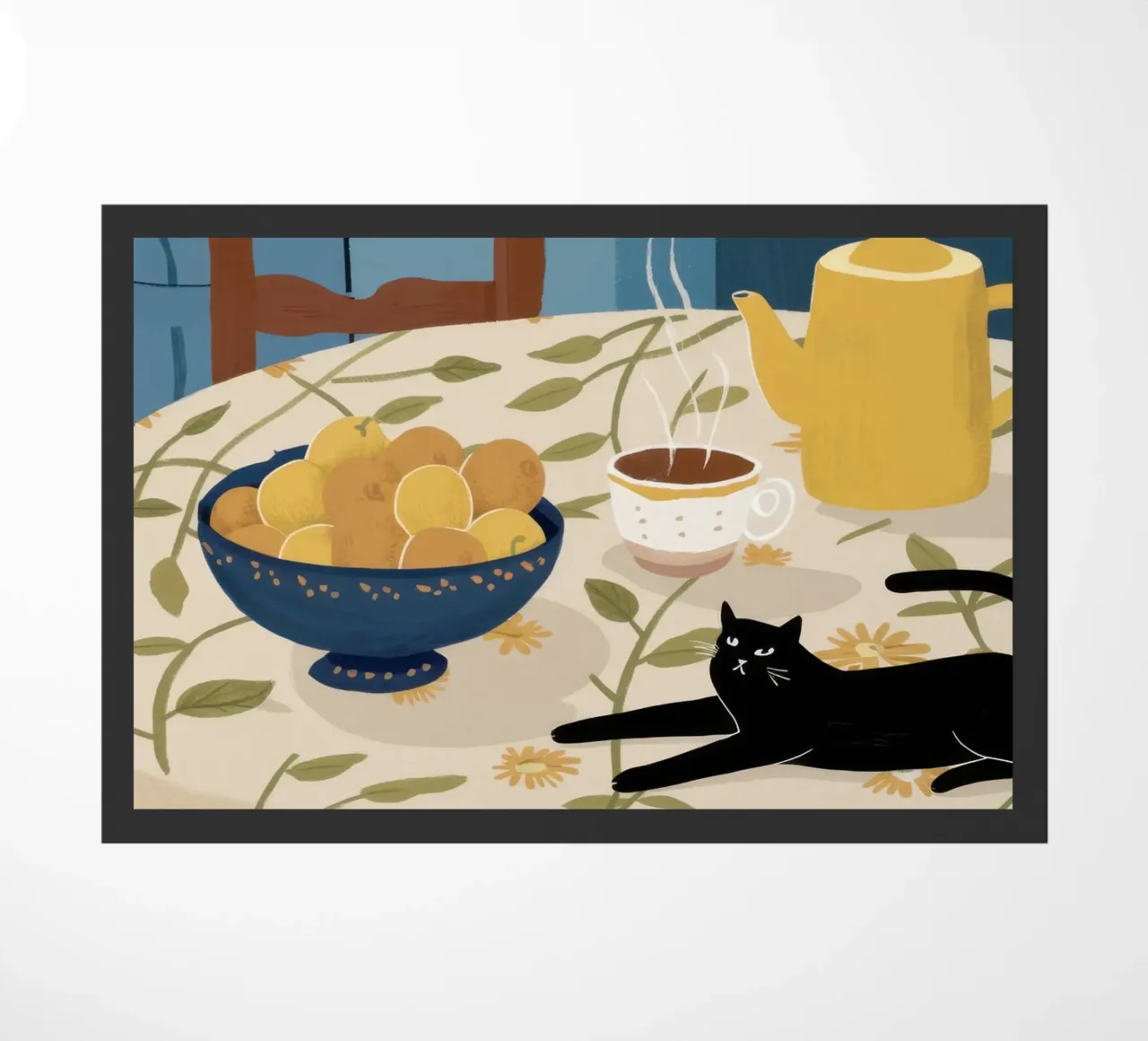 Table Cat Nap doormat by Pale Aura