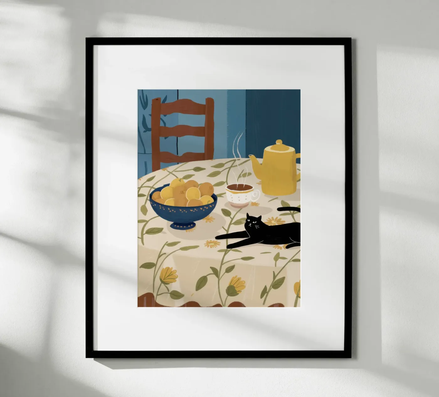 Table Cat Nap poster by Pale Aura