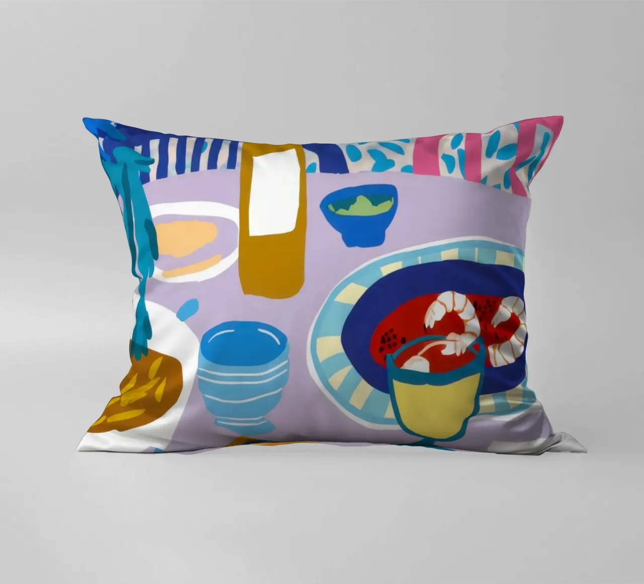 Banchetto a Tavola Blu cuscino da Pale Aura
