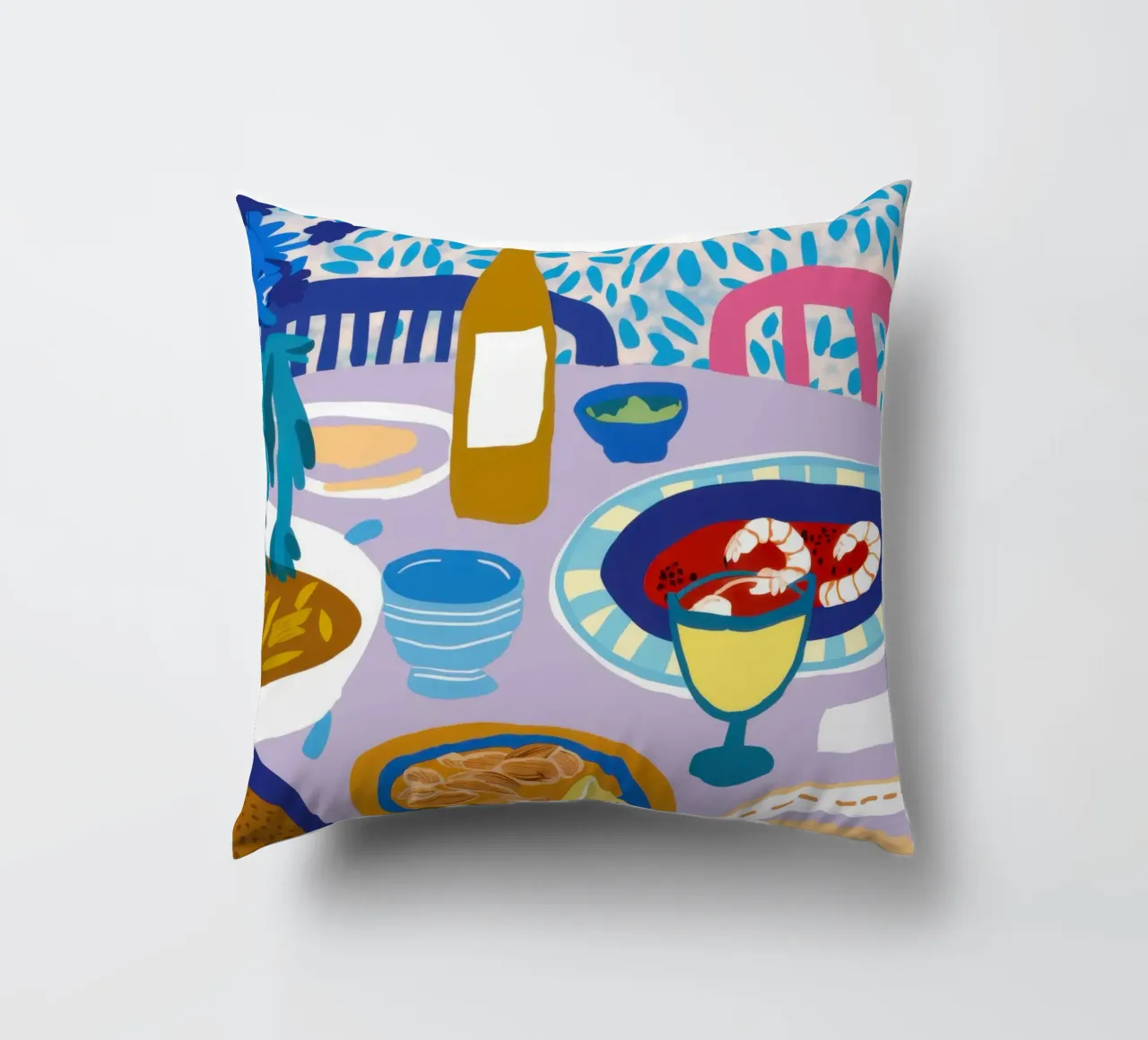 Banchetto a Tavola Blu cuscino da Pale Aura