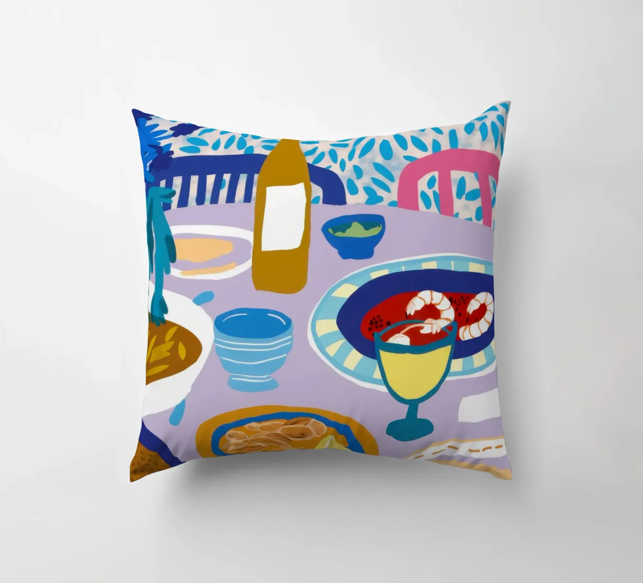 Banchetto a Tavola Blu cuscino da Pale Aura