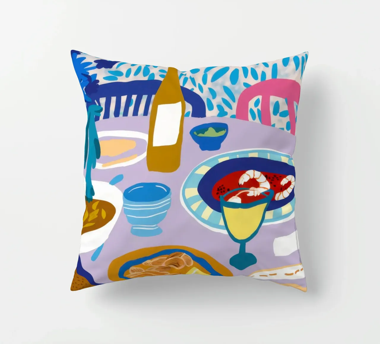 Banchetto a Tavola Blu cuscino da Pale Aura