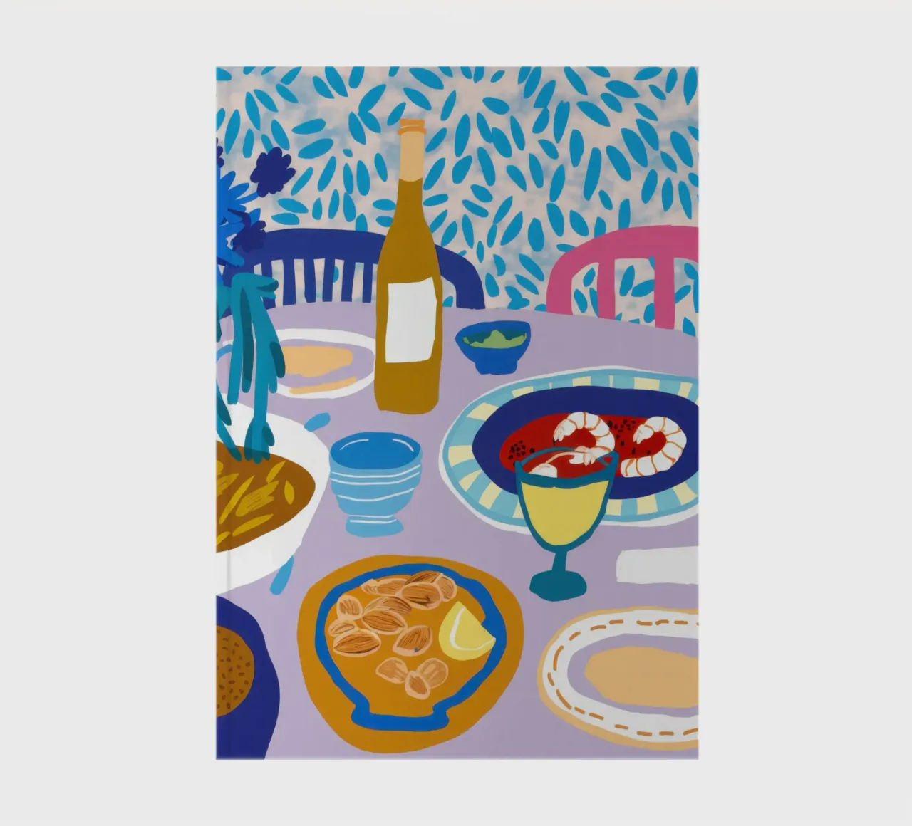 Blue Table Banquet notebook by Pale Aura