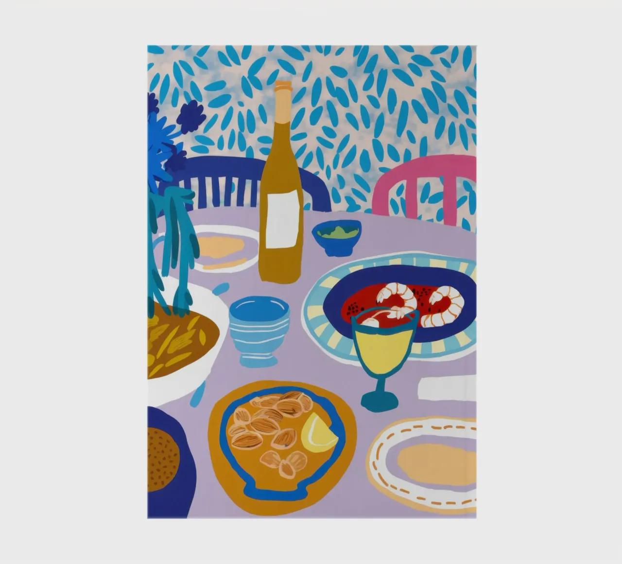 Blue Table Banquet notebook by Pale Aura
