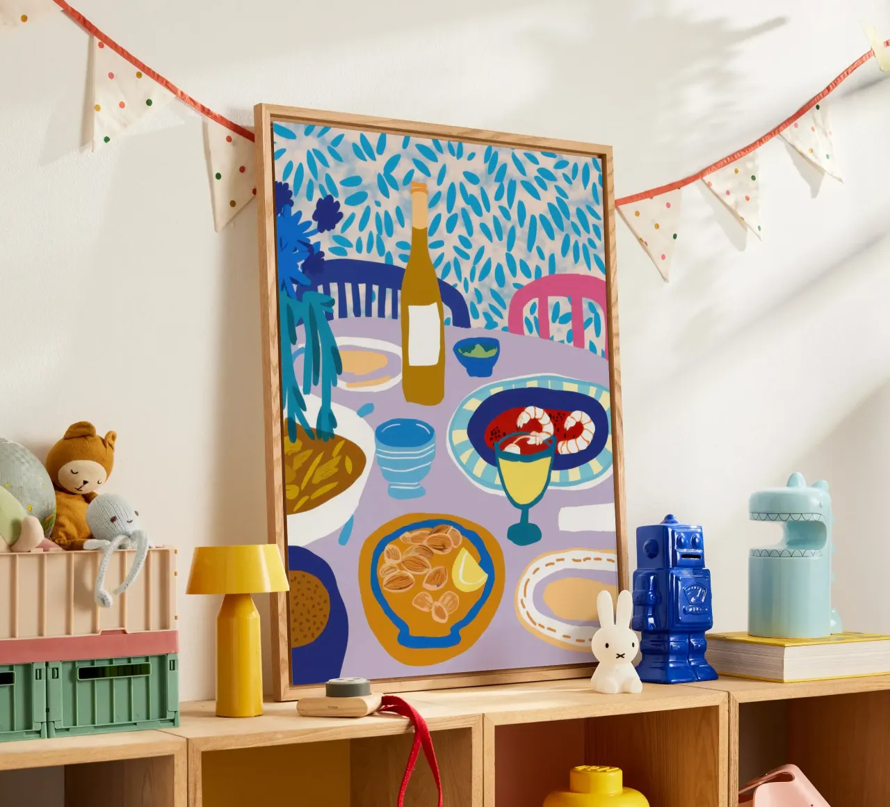 Blue Table Banquet acrylic glass by Pale Aura