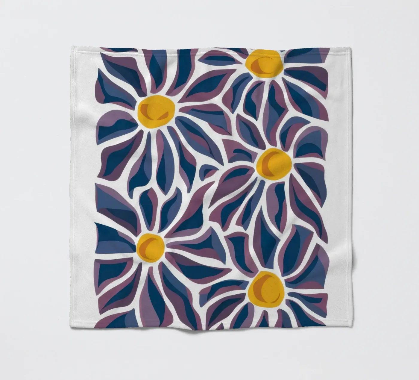 Daisy Pattern Pop Fleecedecke von Pale Aura