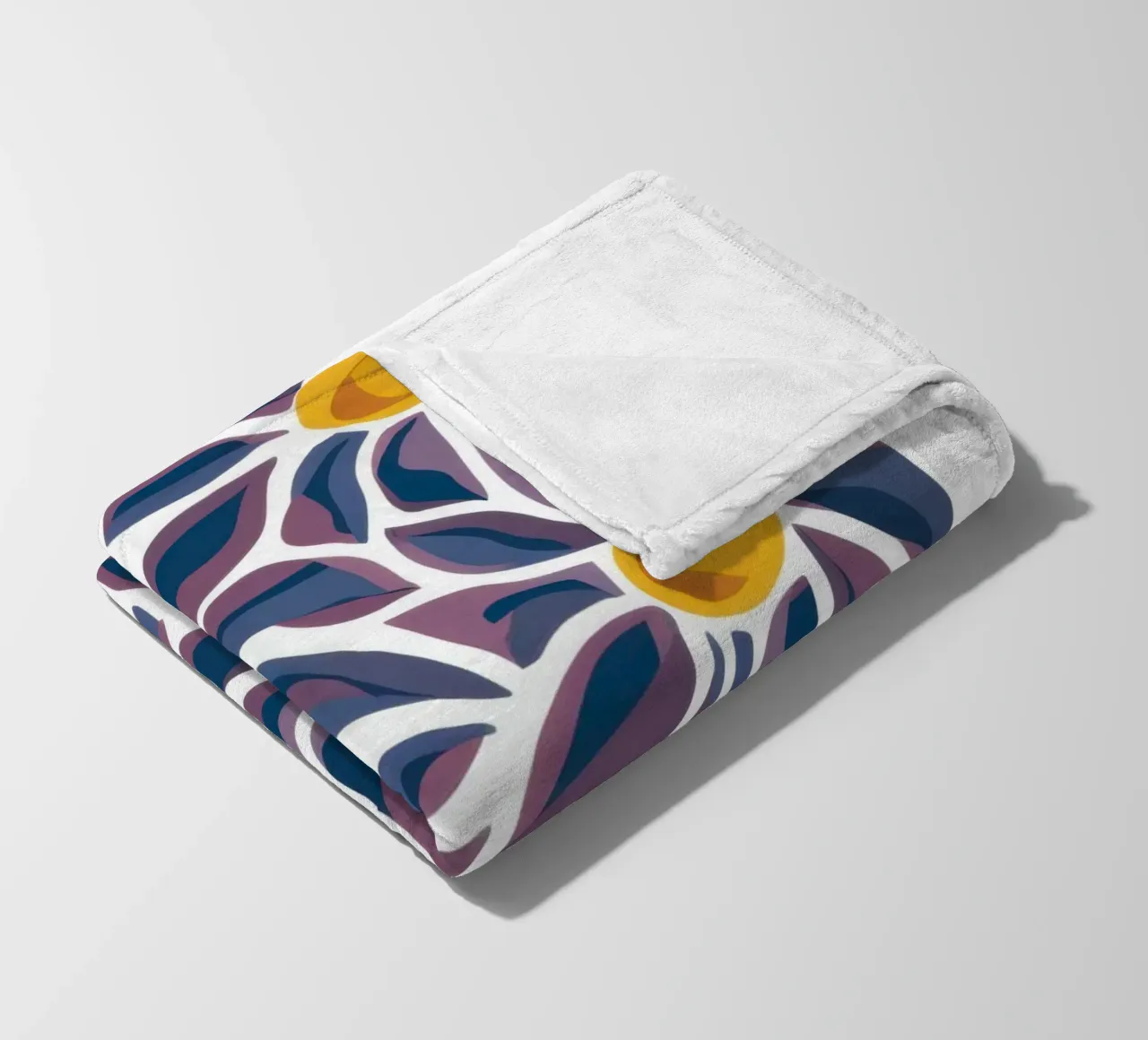 Gänseblümchen-Muster Pop Fleecedecke von Pale Aura