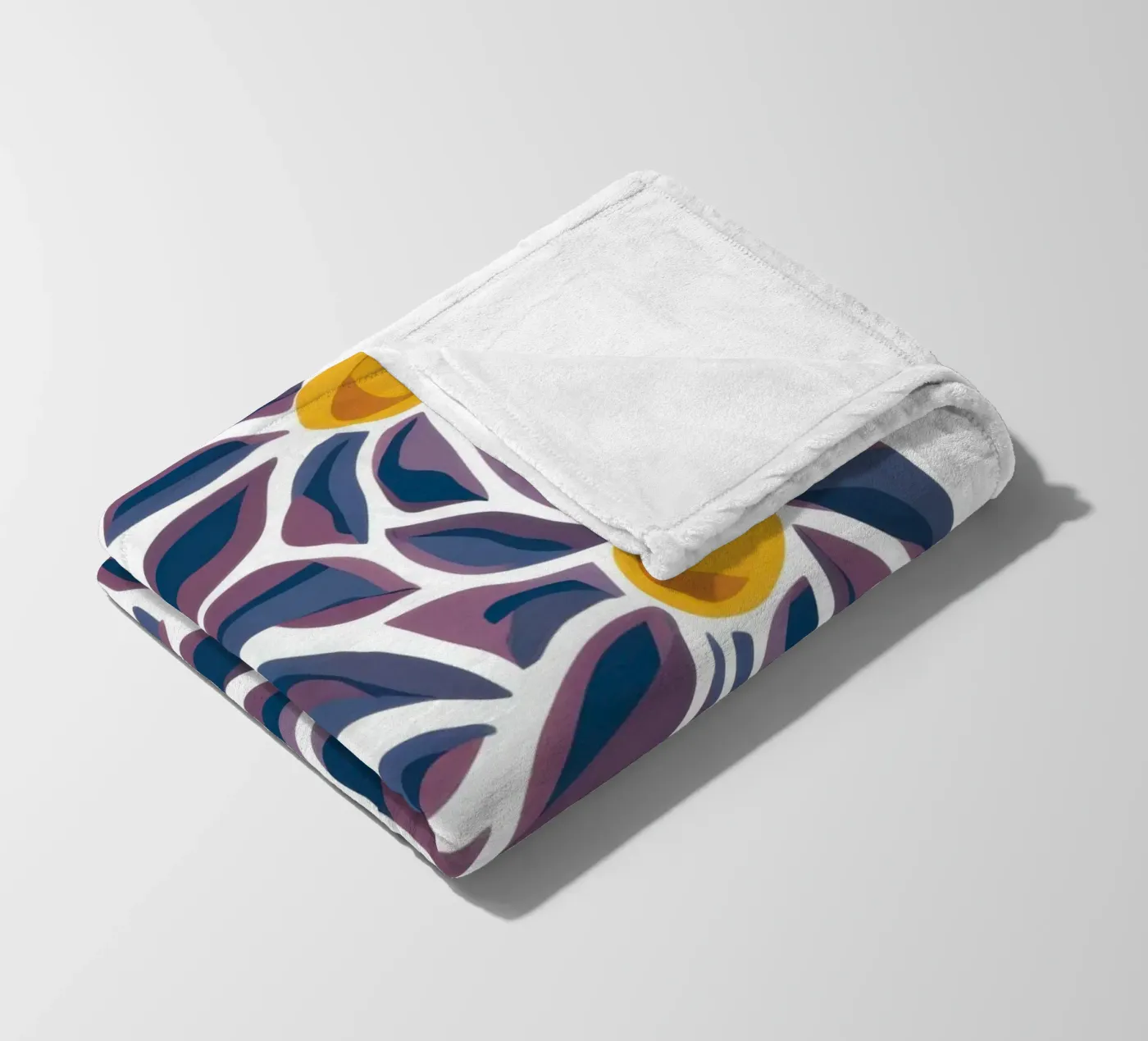 Daisy Pattern Pop Fleecedecke von Pale Aura