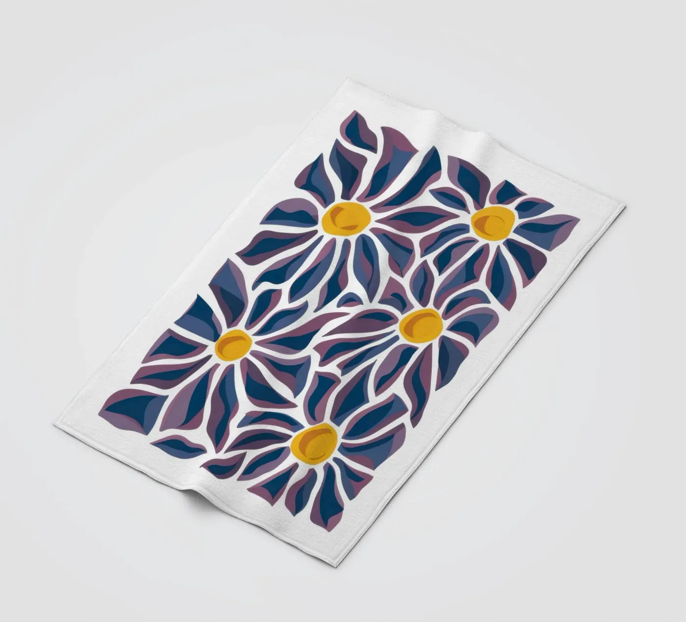 Daisy Pattern Pop Fleecedecke von Pale Aura