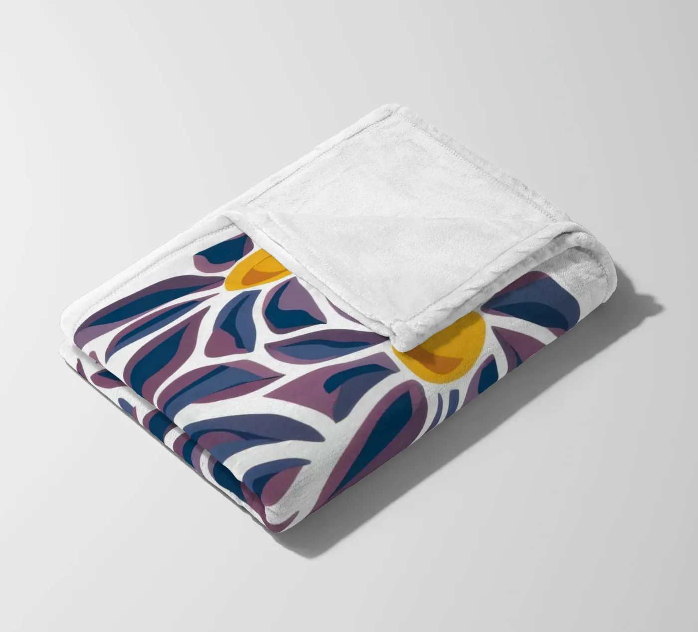 Daisy Pattern Pop Fleecedecke von Pale Aura