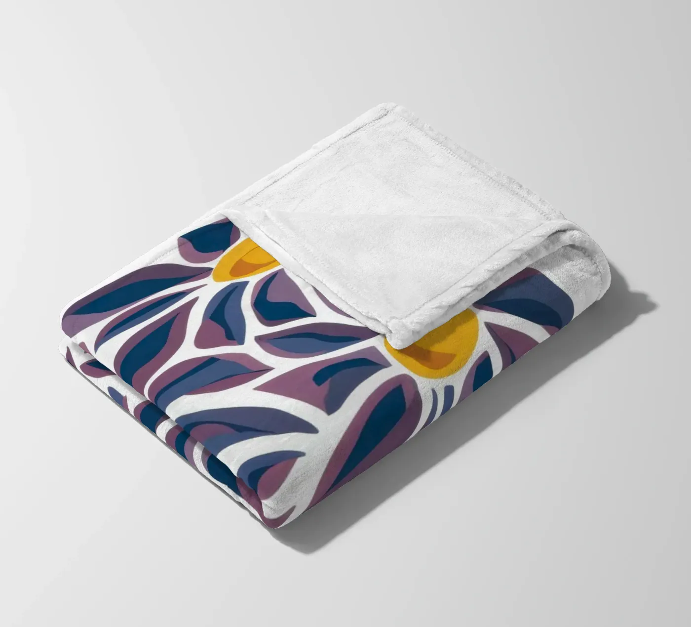 Daisy Pattern Pop Fleecedecke von Pale Aura