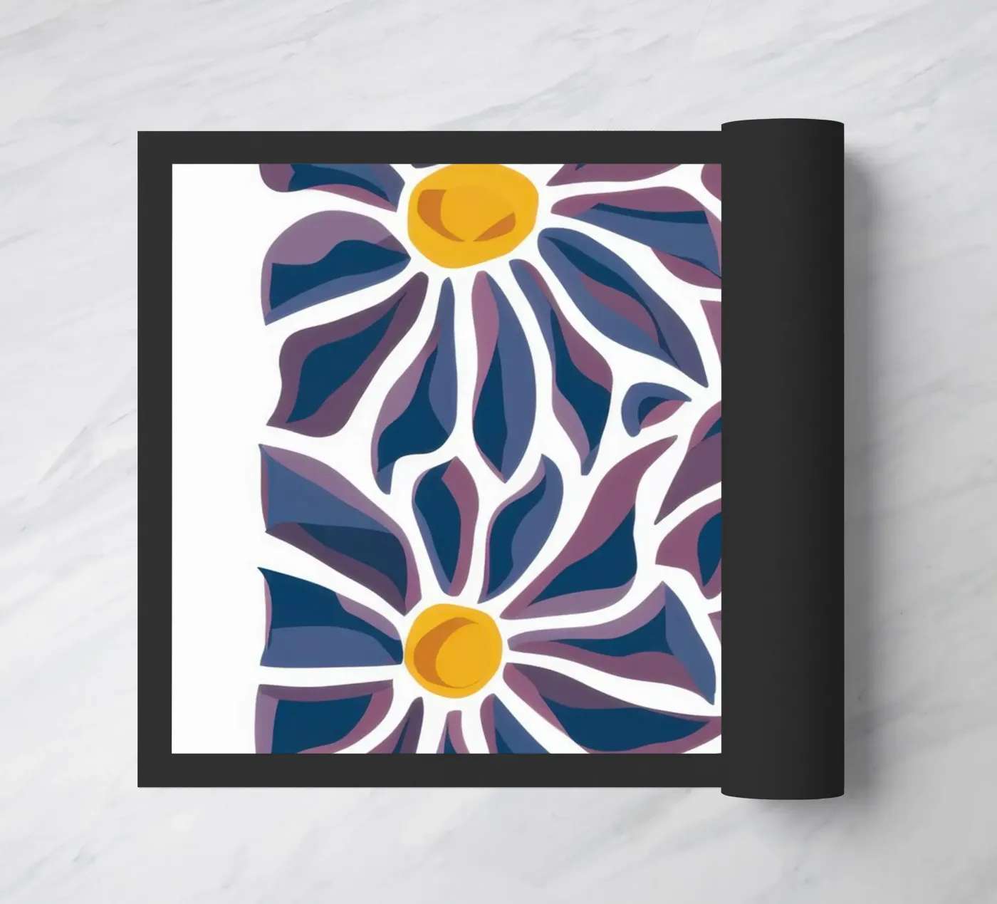 Daisy Pattern Pop doormat by Pale Aura