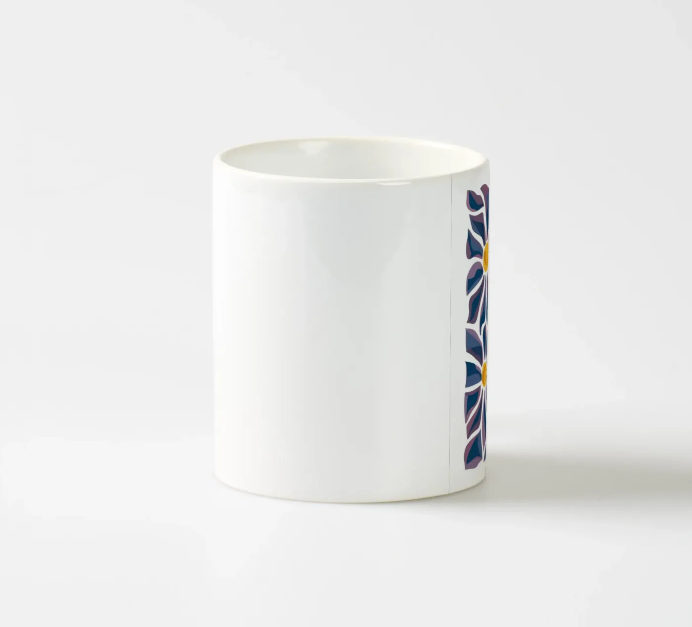 Daisy Pattern Pop ceramic mug by Pale Aura