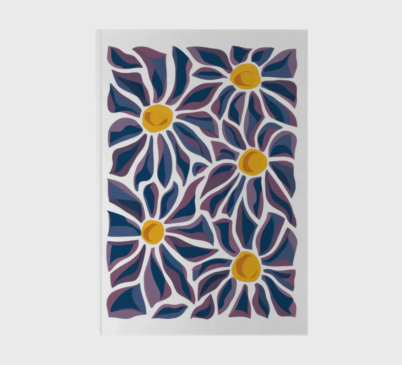 Daisy Pattern Pop notebook by Pale Aura