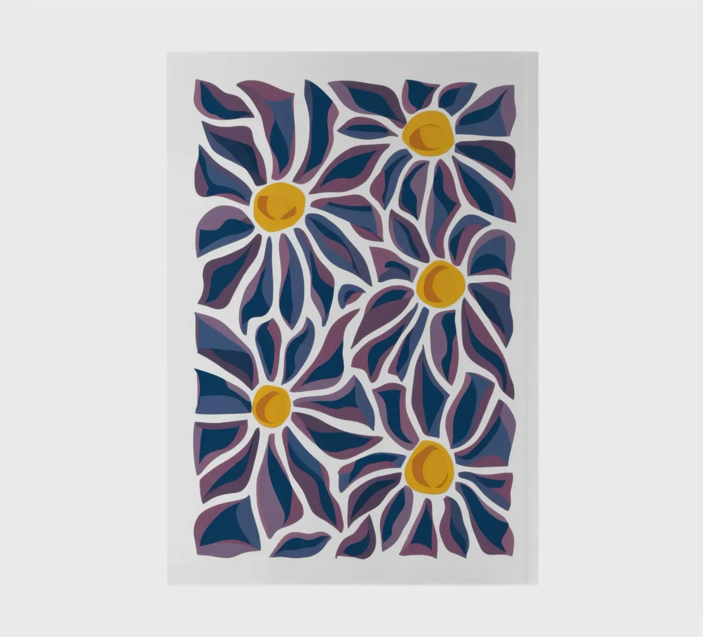 Daisy Pattern Pop notebook by Pale Aura