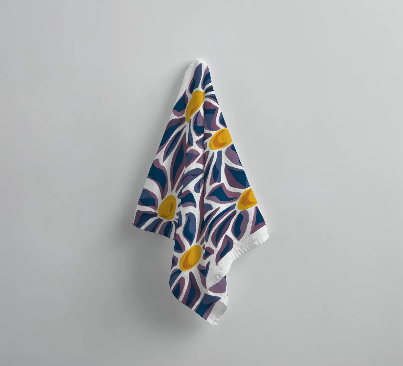 Gänseblümchen-Muster Pop Handtuch von Pale Aura