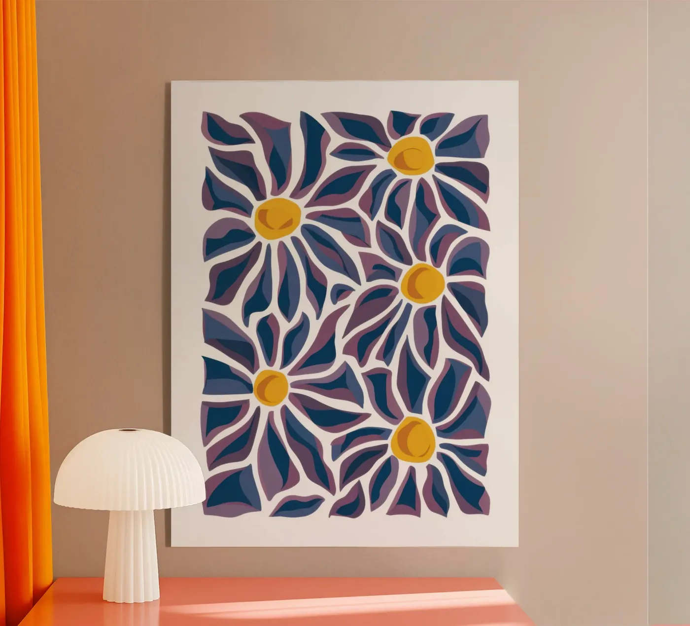 Daisy Pattern Pop acrylic glass by Pale Aura
