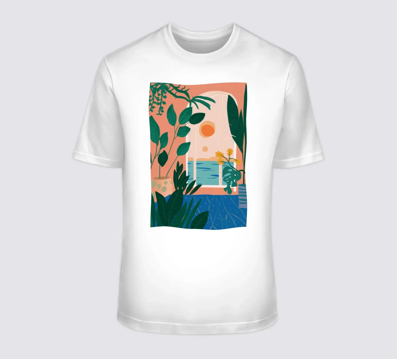 Poolside Reading Escape t-shirt by Pale Aura