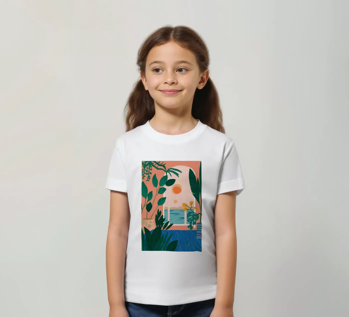 Ontsnapping aan het zwembad kinder t-shirt van Pale Aura