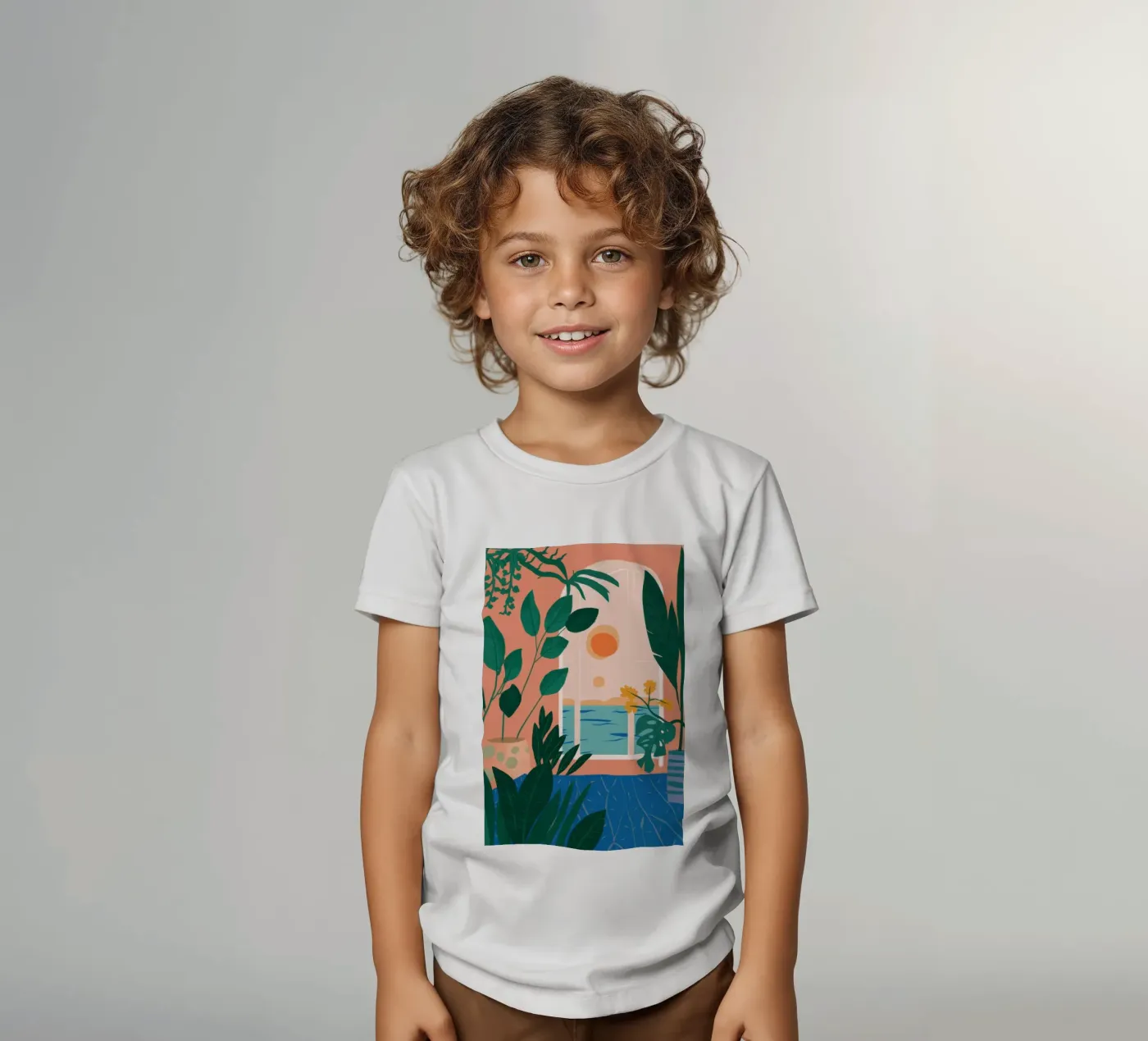 Ontsnapping aan het zwembad kinder t-shirt van Pale Aura