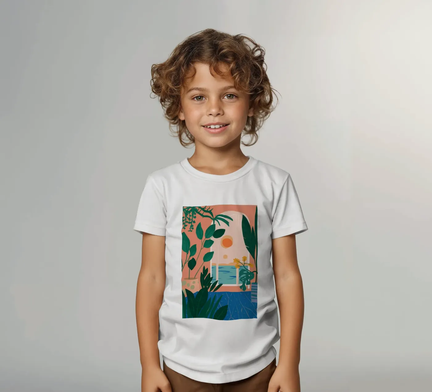 Ontsnapping aan het zwembad kinder t-shirt van Pale Aura