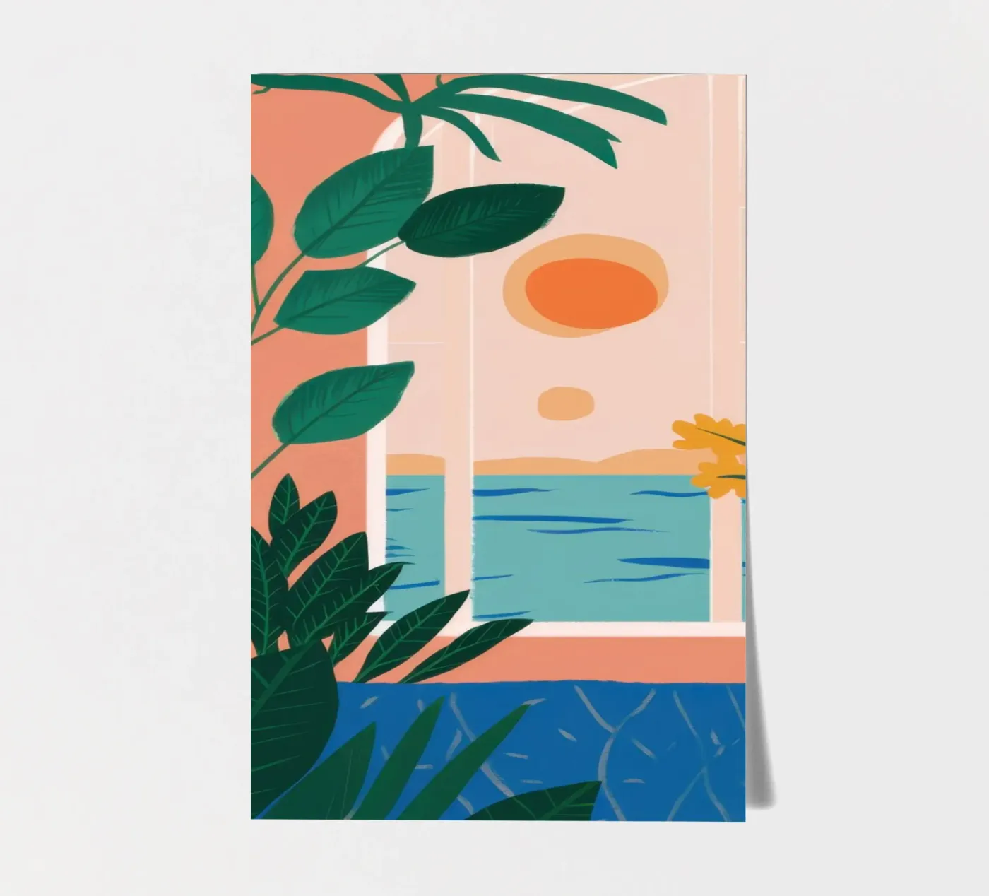Poolside Reading Escape sticker sheet by Pale Aura