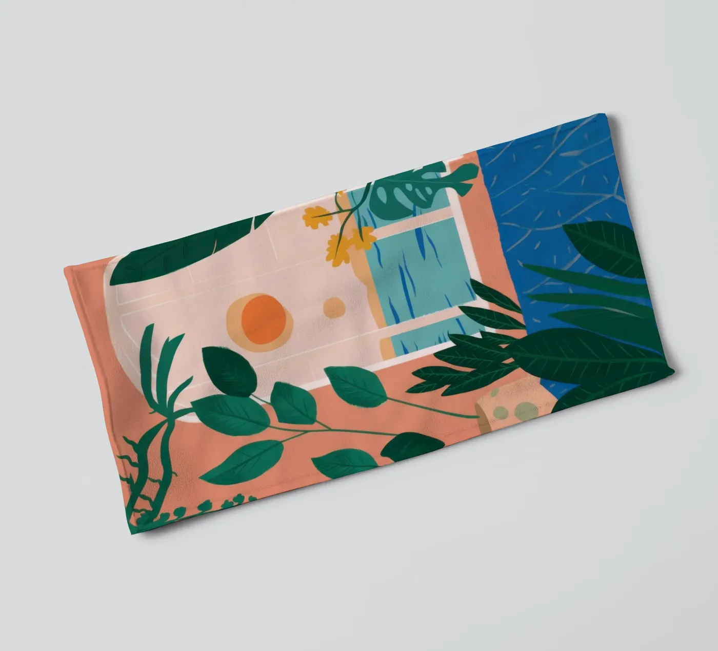 Poolside Reading Escape towel by Pale Aura