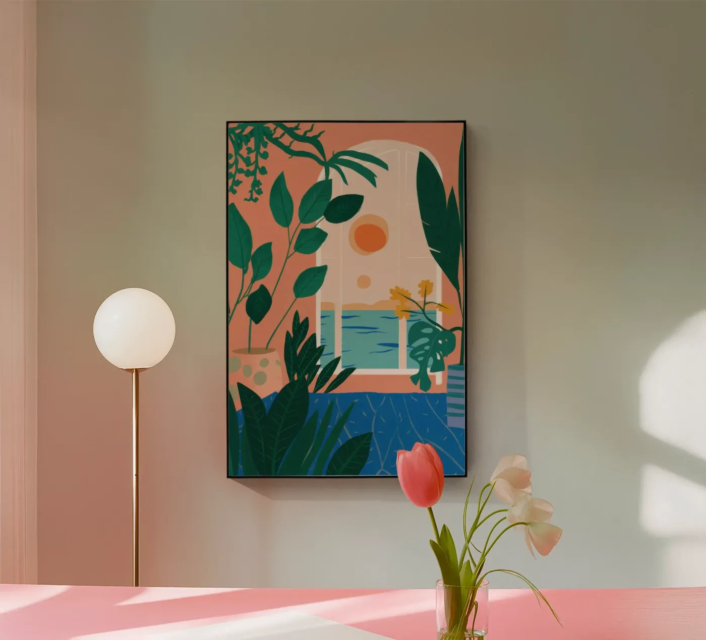 Poolside Reading Escape plexiglass da Pale Aura