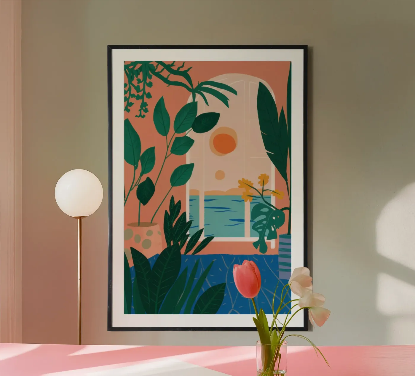 Poolside Reading Escape poster by Pale Aura