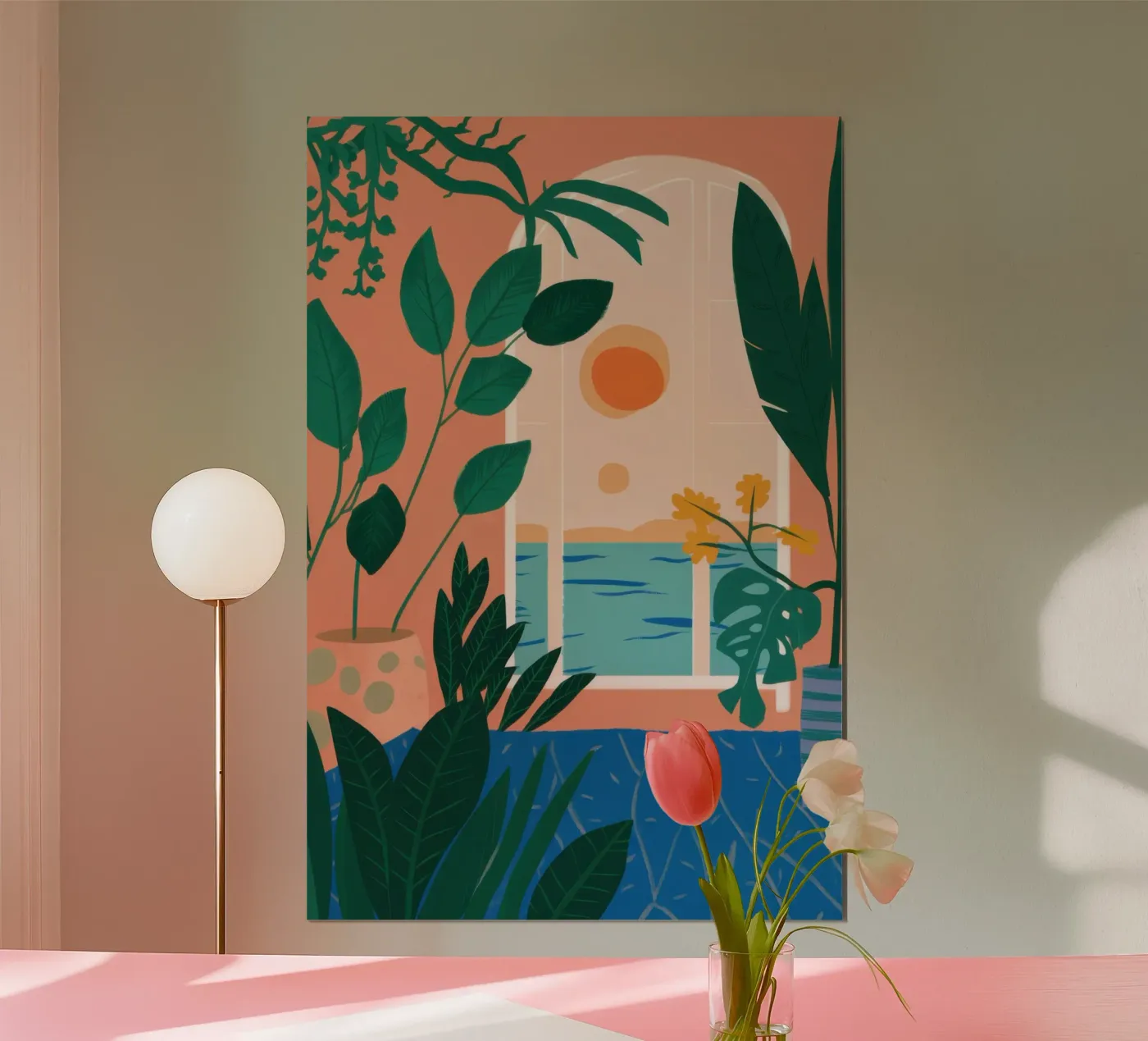 Poolside Reading Escape poster by Pale Aura